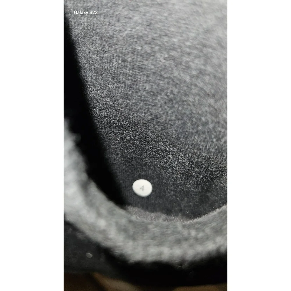 Lululemon Scuba Nice Asana Hoodie Jacket Womens Sz 4 Full Zip Charcol‎ Gray Flaw